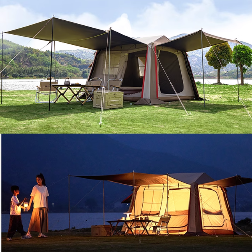 Mobi Garden Holiday Mountain Residence 5.9 Automatic 3-4 person Tent - Black Coated