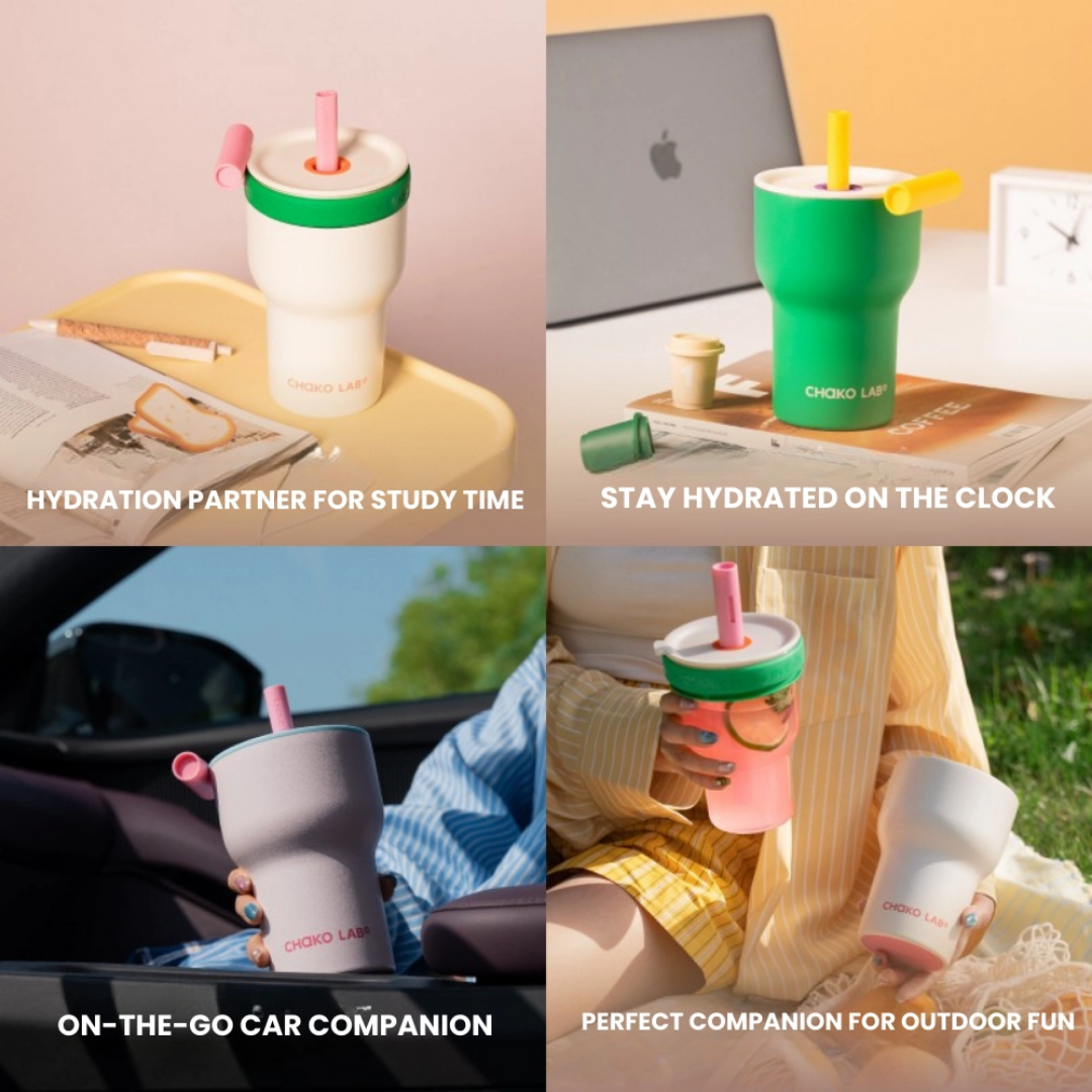 Chako Lab Pang Pang Cup (Double layer) - Pink Green