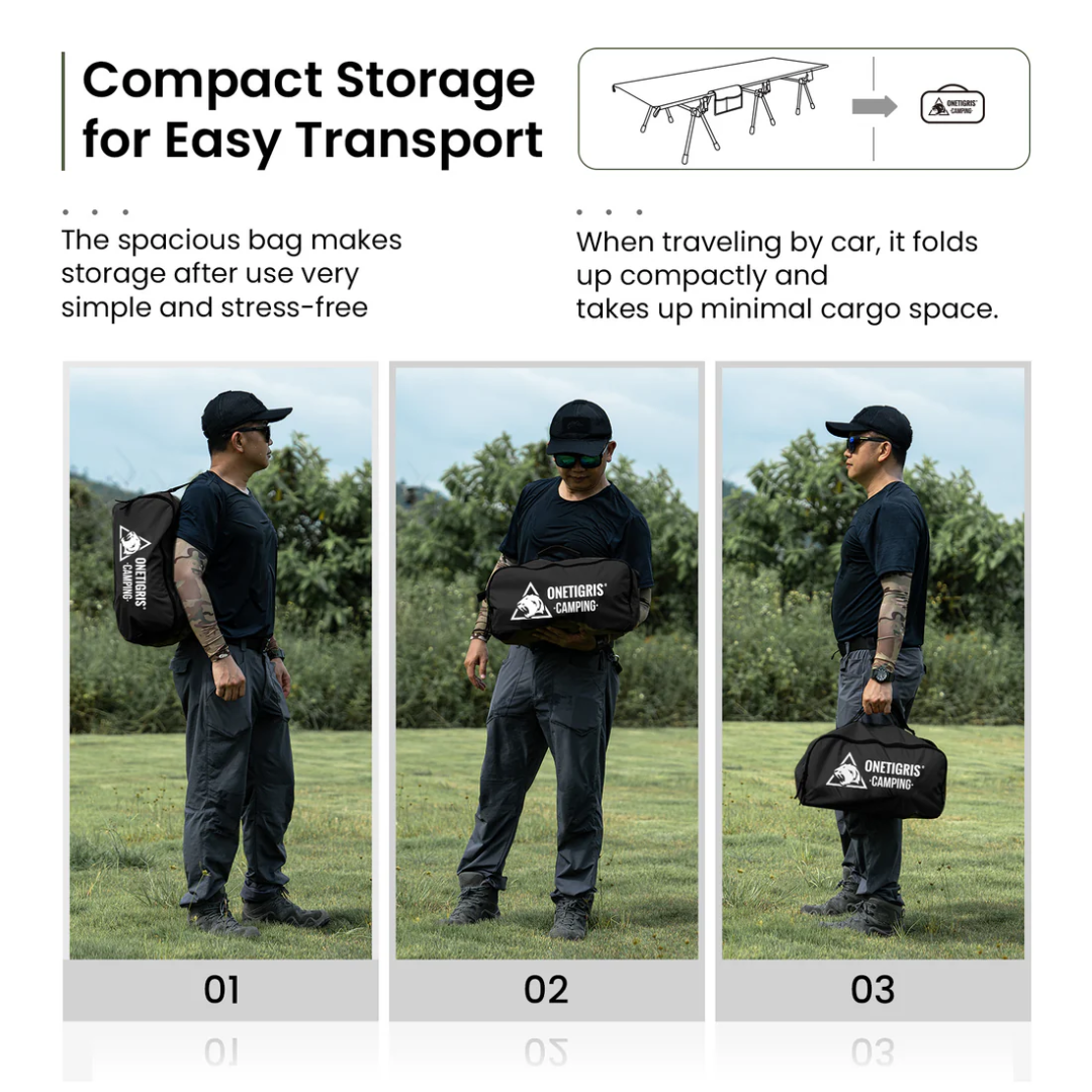 OneTigris Supranubis Camping Cot - Grey