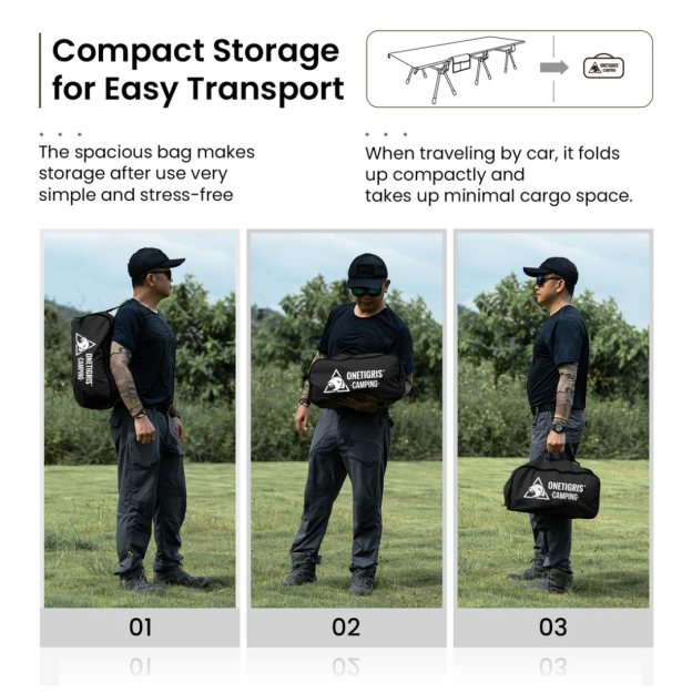 OneTigris Supranubis Camping Cot - Grey