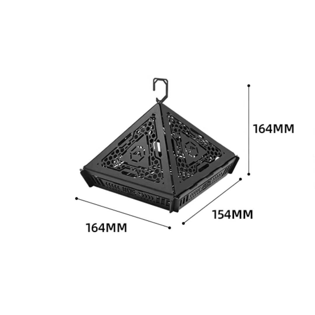 ShineTrip 05 Series Pyramid-Shaped Lampshade in Anti-Mosquito - Black
