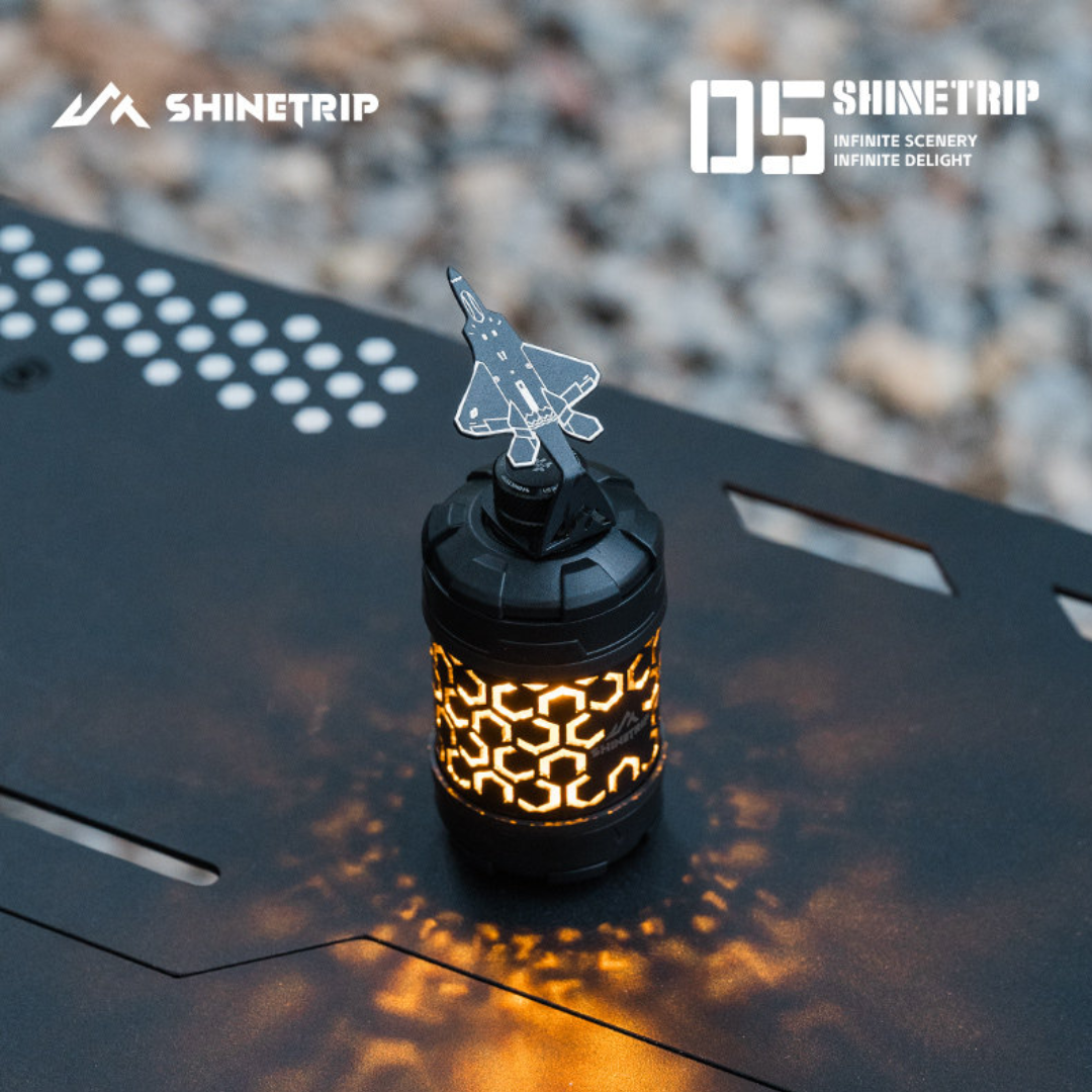 ShineTrip ST-05 Series Rotating 19 Glimmer Light - Honeycomb Black