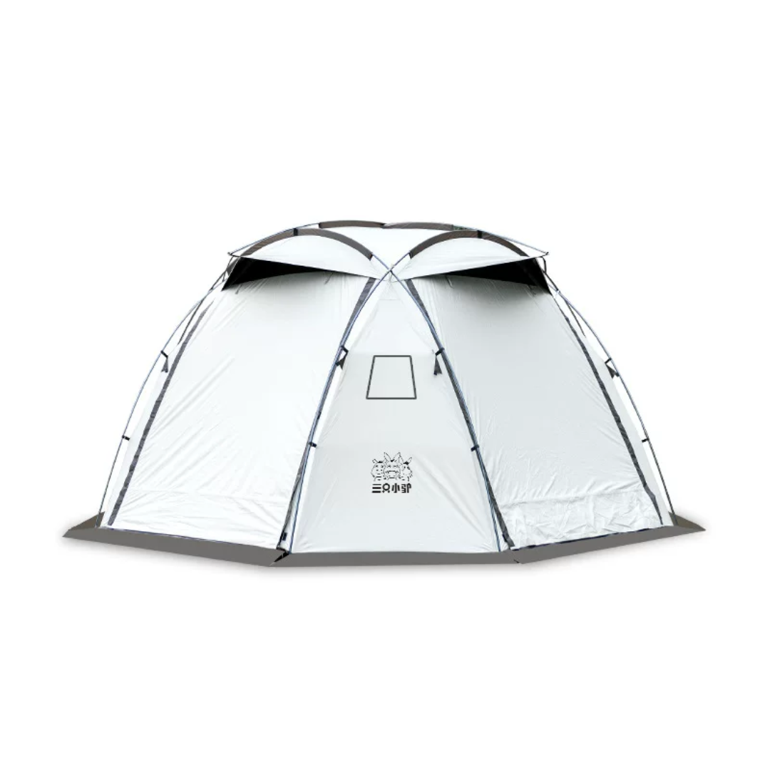 SZXL Sphere Black Coated 2-8 Person Tent- Ivory White