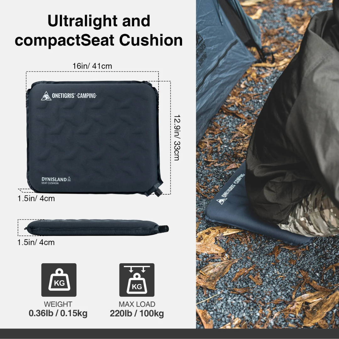 OneTigris Dynisland Self-Inflating Seat Cushion - Green