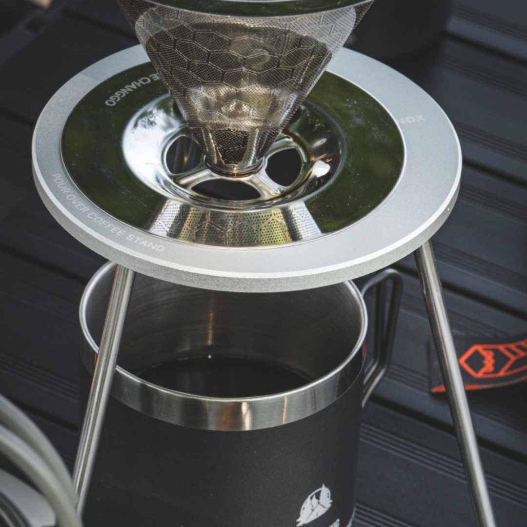 Kinox Coffee Drip Camping Stand - Silver