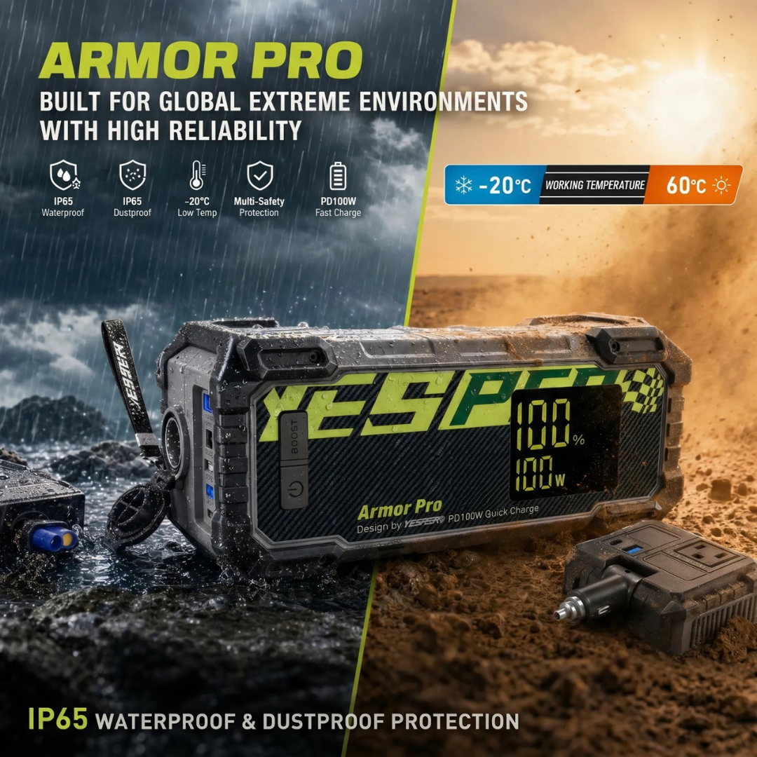 YESPER Armor Pro Power Startion with Jump Starter 240Wh
