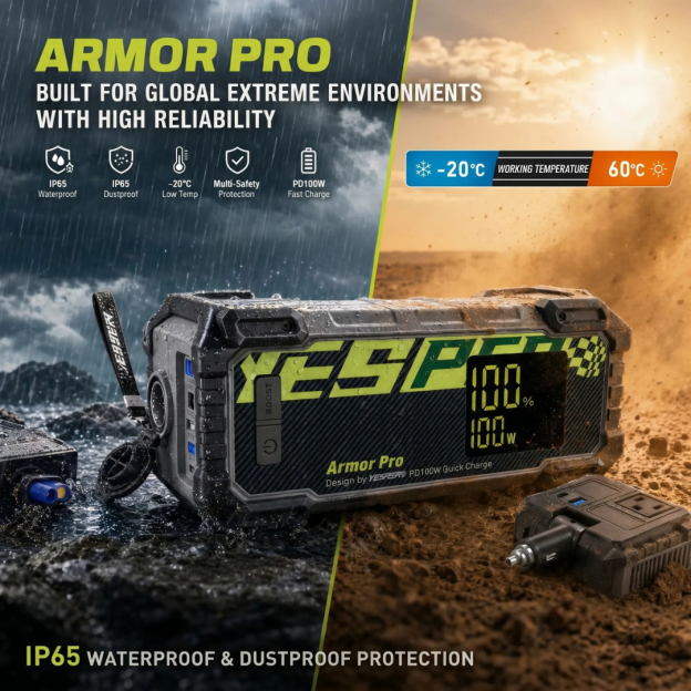 YESPER Armor Pro Power Startion with Jump Starter 240Wh