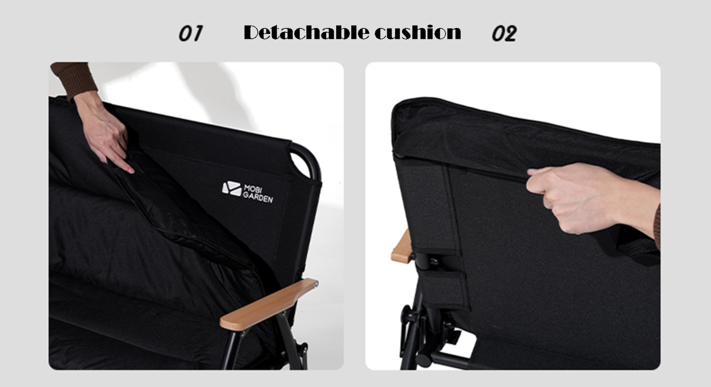 Mobi Garden Yun Mu 1.5 Chair - Black-Goritta Works Sdn. Bhd. 202501017603 (1619017-X)