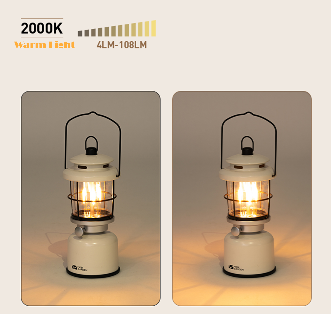 Mobi Garden Xing Xiu Retro Camp Light - Ivory-Goritta Works Sdn. Bhd. 202501017603 (1619017-X)