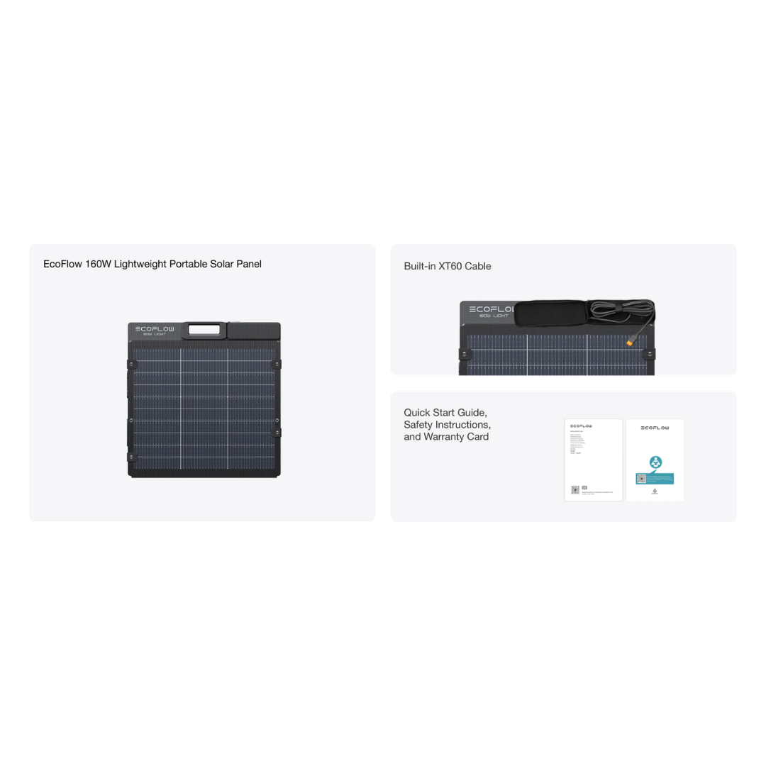 EcoFlow 160W Lightweight Portable Solar Panel