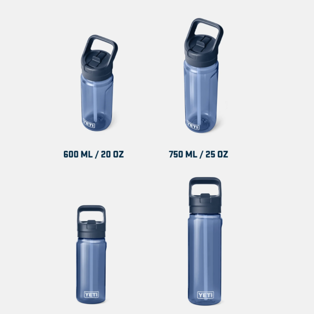 YETI Yonder 25 oz (750ml) Water Bottle with Color-Matched Yonder Straw Cap - Seafoam