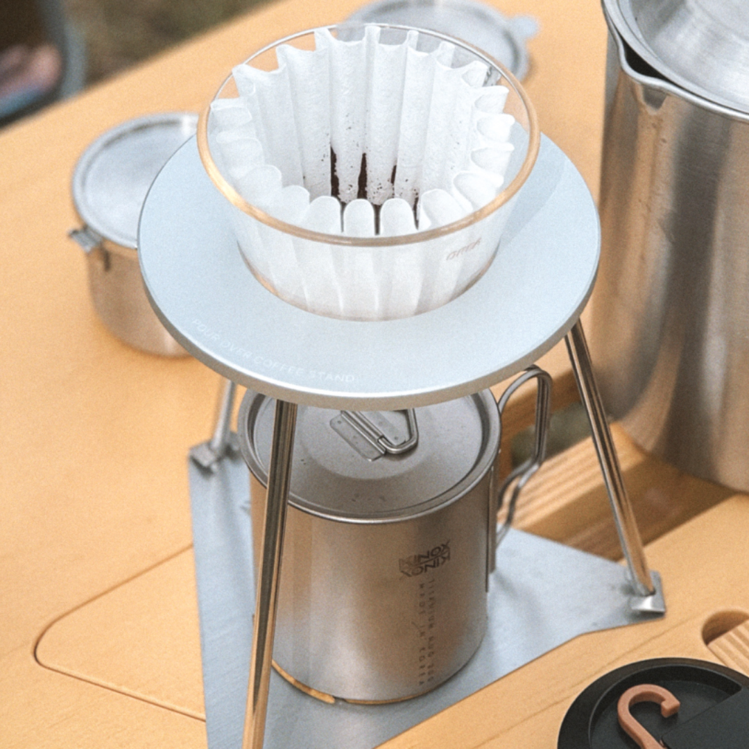 Kinox Coffee Drip Camping Stand - Silver