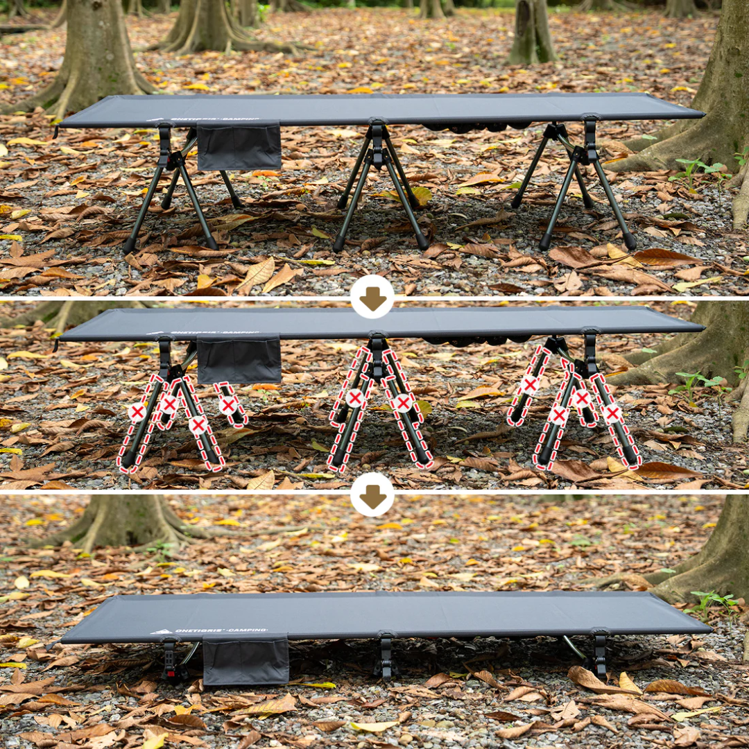 OneTigris Supranubis Camping Cot - Grey