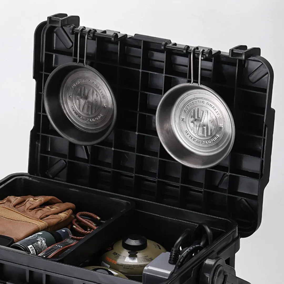 KZM Stack Hard Case Storage Box 7000 - Black