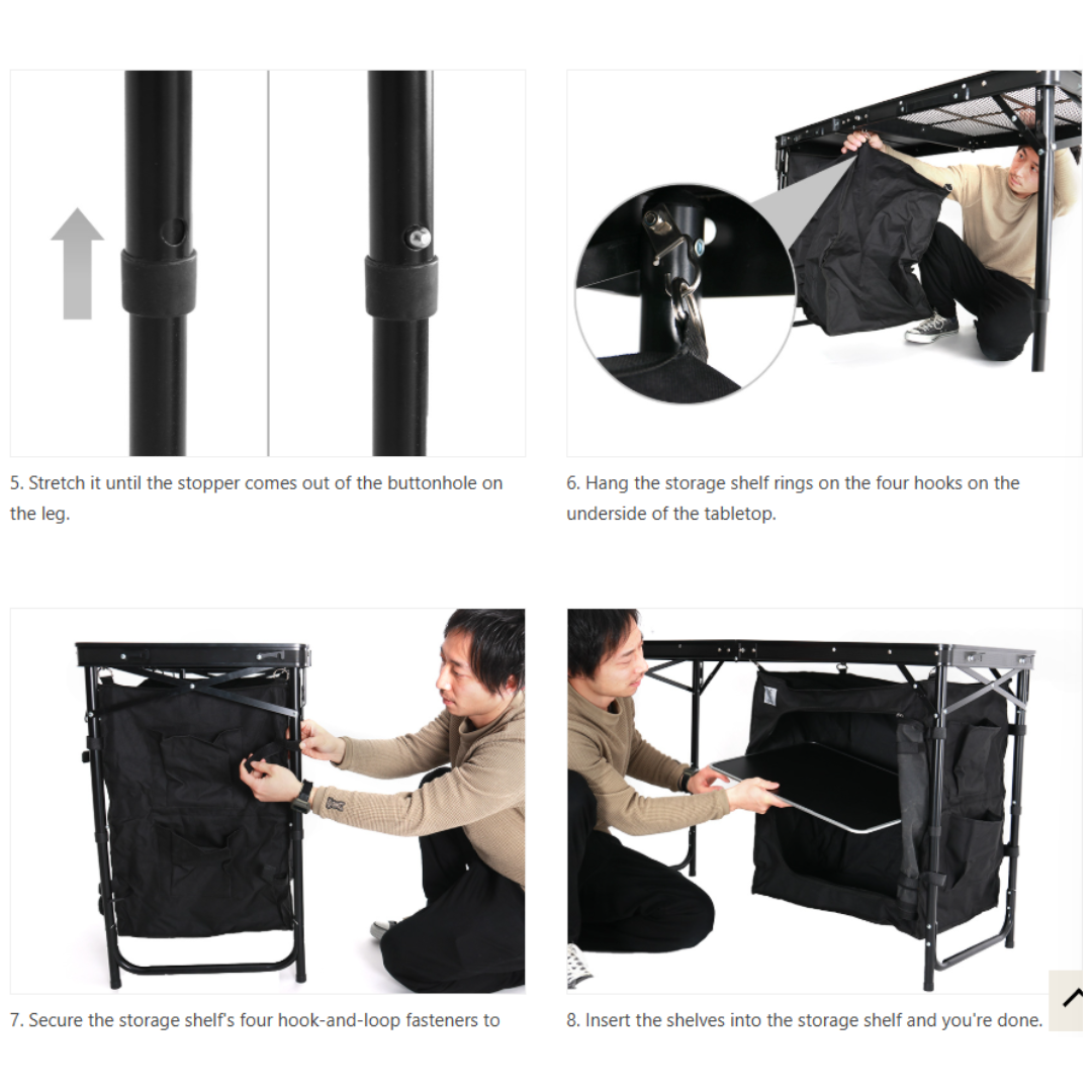 DOD Cooking King Table - Black