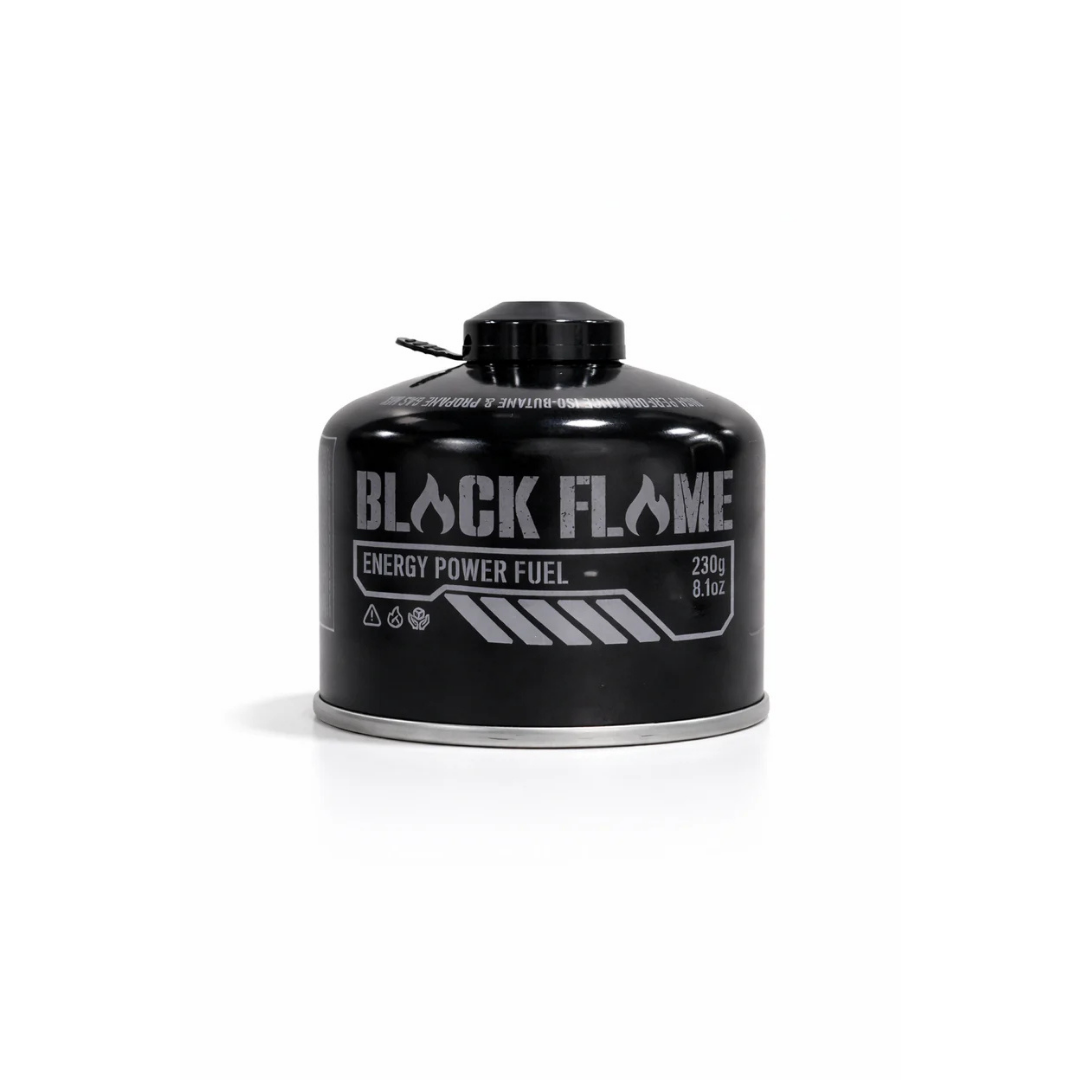 Black Flame Butane Gas Cartridge 230g | screw-type