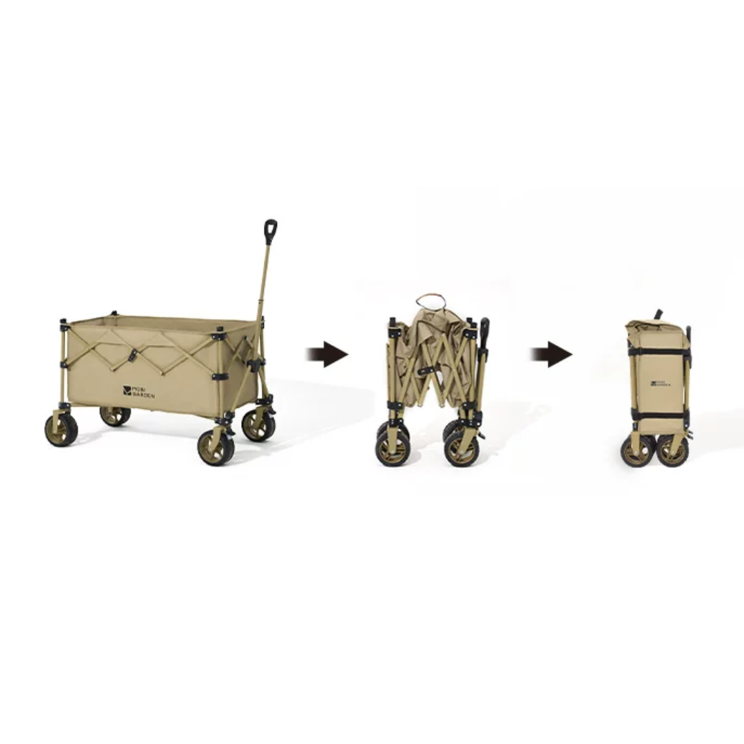 Mobi Garden Cloudy Folding Wagon 200L - Sand