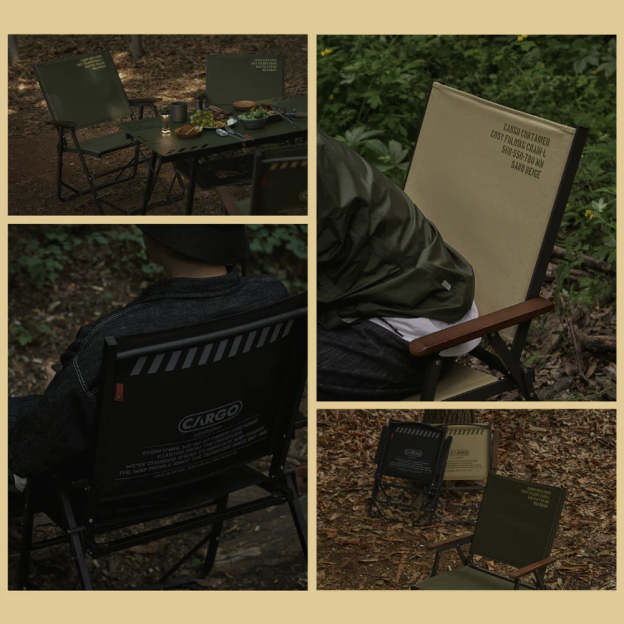 Cargo Container Cosy Folding Chair L - Beige-Goritta Works Sdn. Bhd. 202501017603 (1619017-X)