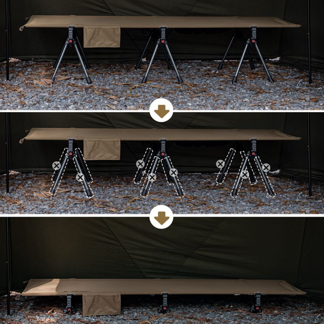 OneTigris Supranubis Camping Cot - Grey