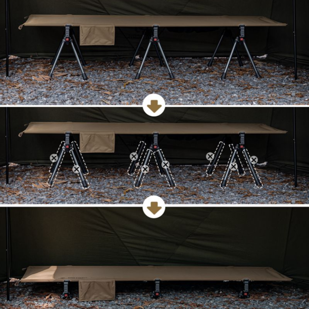 OneTigris Supranubis Camping Cot - Grey