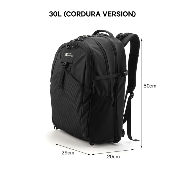 Mobi Garden Cordura 2D Hiking Backpack 30L - Black