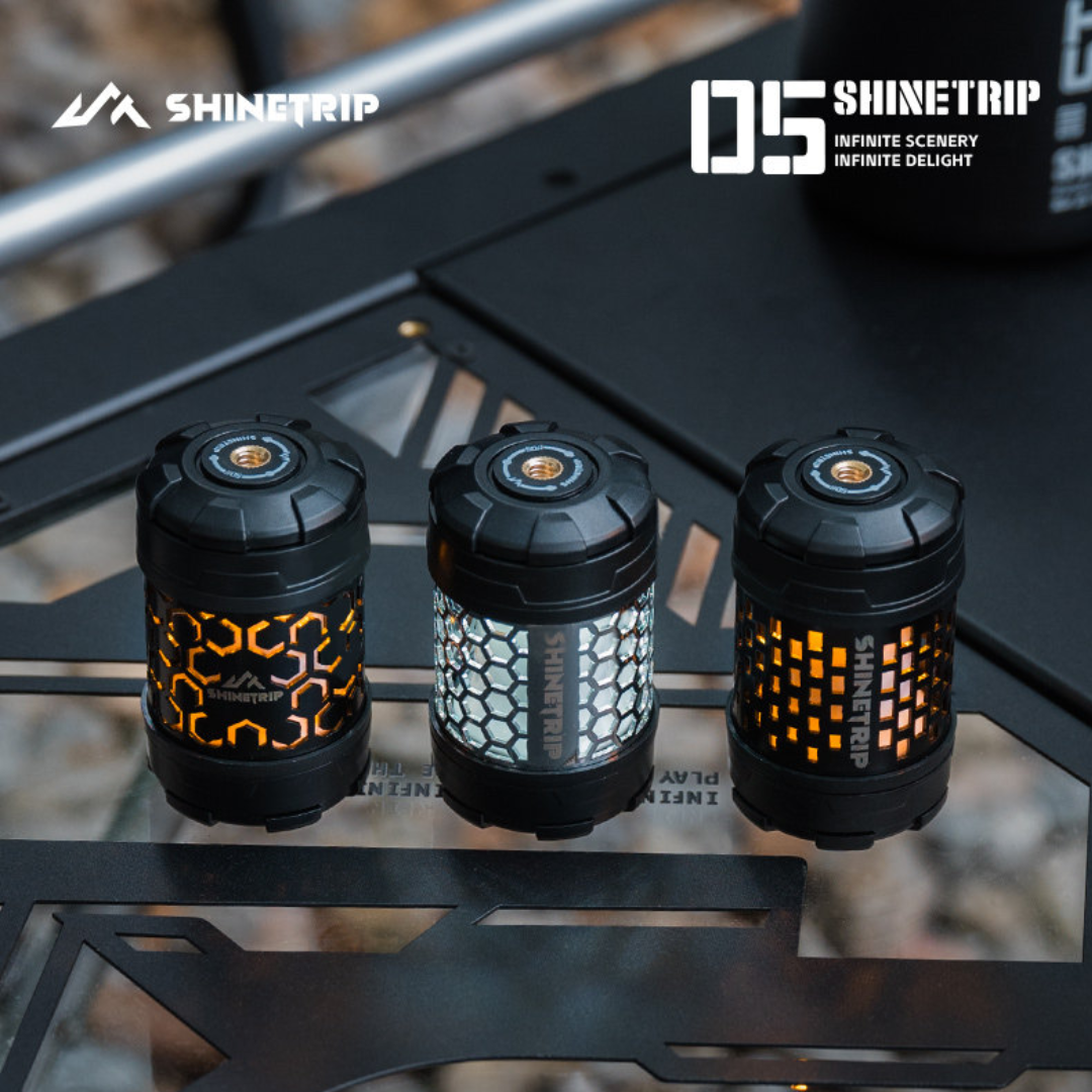 ShineTrip ST-05 Series Rotating 19 Glimmer Light - Honeycomb Black