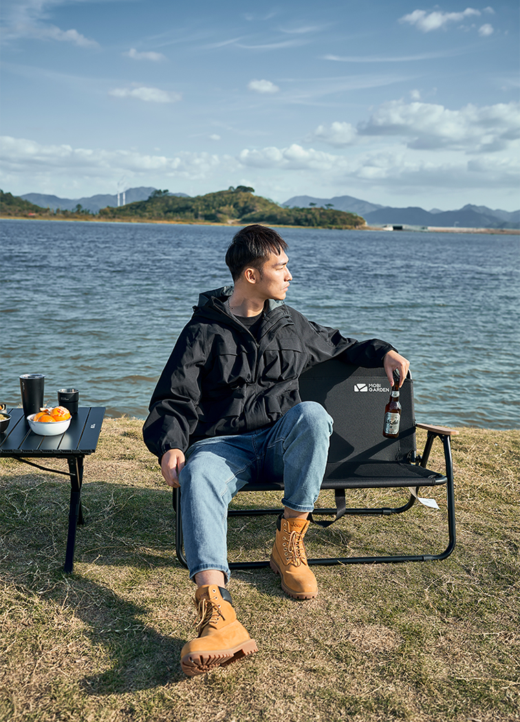 Mobi Garden Yun Mu Double Chair - Black-Goritta Works Sdn. Bhd. 202501017603 (1619017-X)