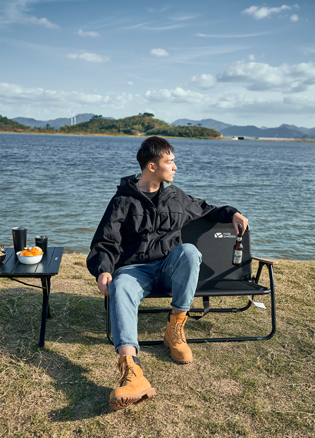 Mobi Garden Yun Mu Double Chair - Black-Goritta Works Sdn. Bhd. 202501017603 (1619017-X)