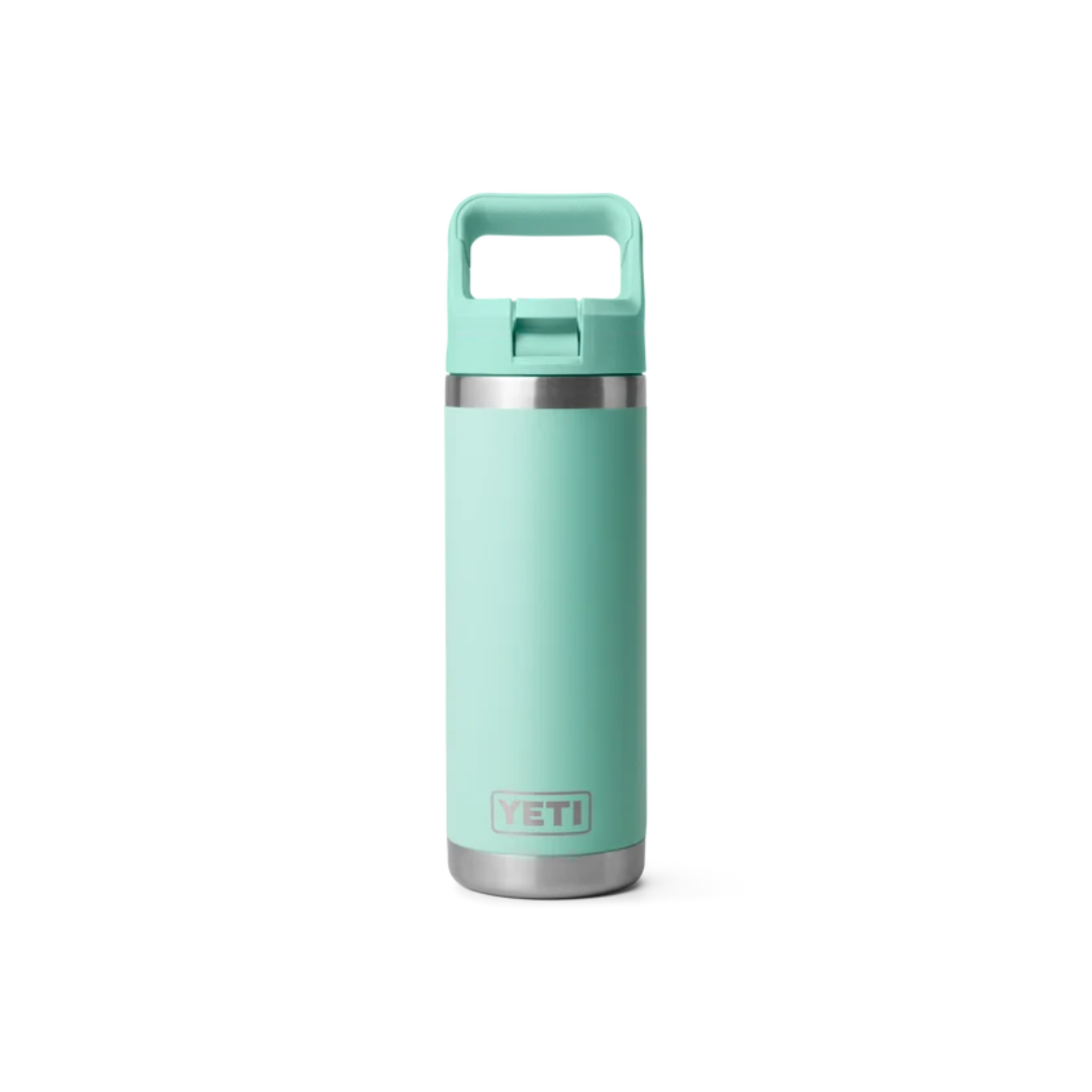 YETI Rambler 18 oz Water Bottle with Color-Matched Straw Cap- Seafoam