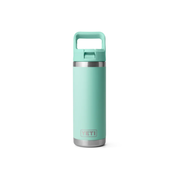 YETI Rambler 18 oz Water Bottle with Color-Matched Straw Cap- Seafoam