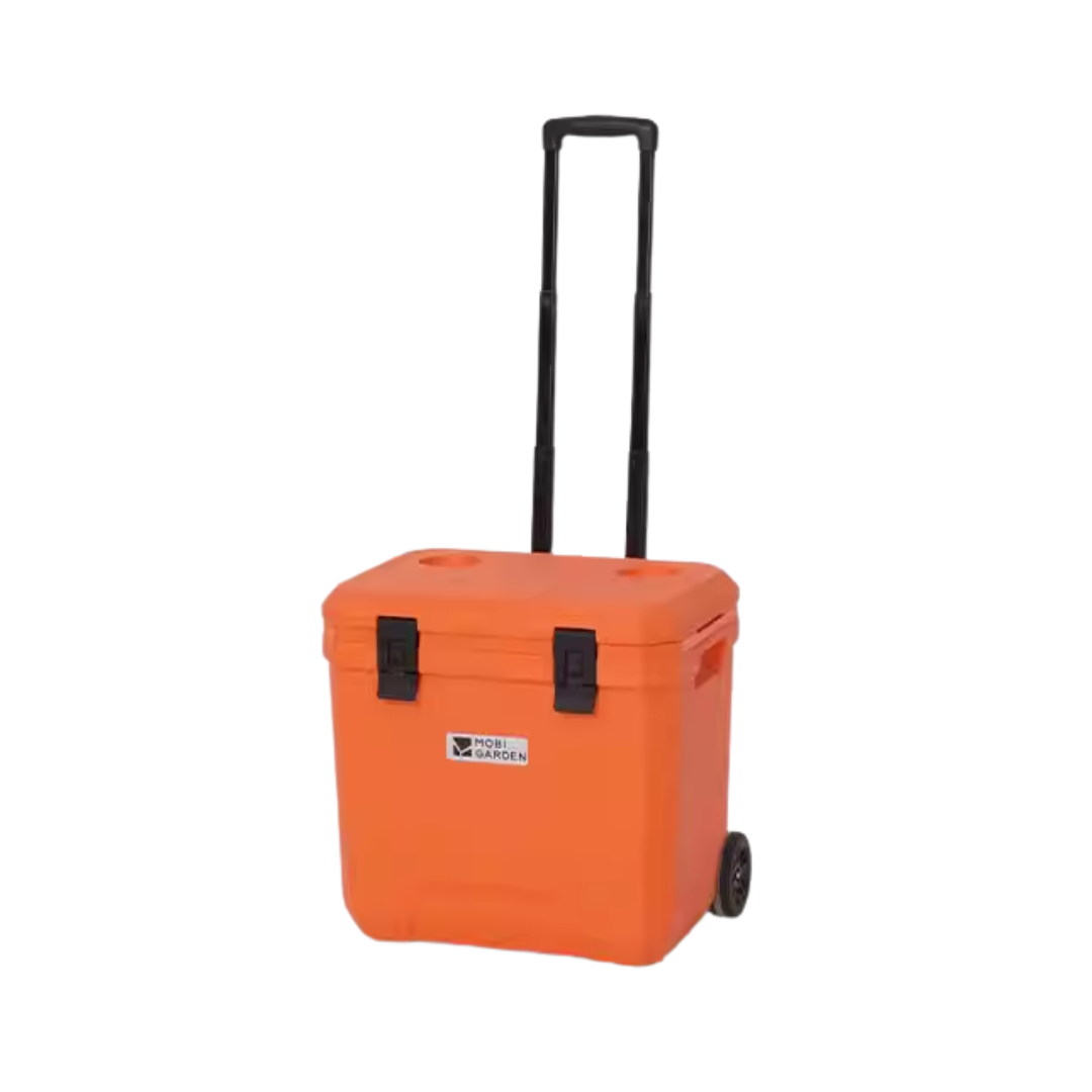Mobi Garden 36L Cooler Box with wheels - Orange
