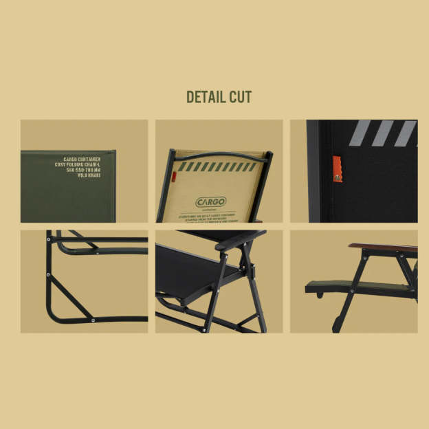 Cargo Container Cosy Folding Chair L - Beige-Goritta Works Sdn. Bhd. 202501017603 (1619017-X)