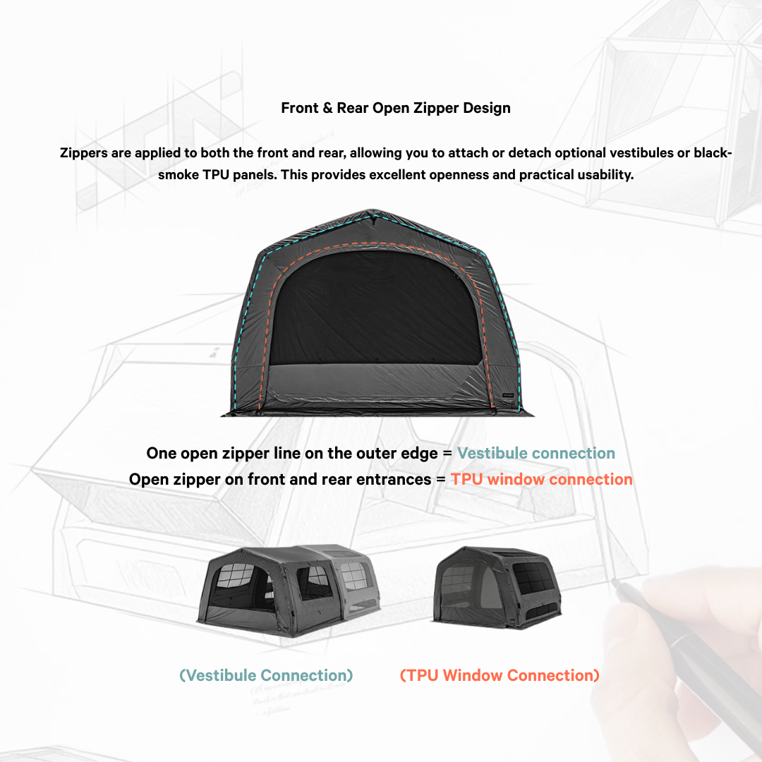 KZM T-250 Air Shelter 4-5 Persons Tent