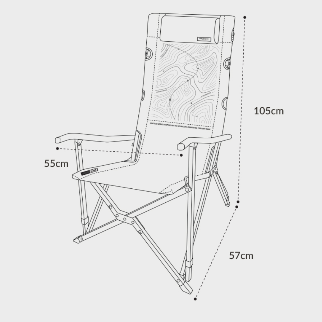 KZM Contour Relax Chair - Charcoal