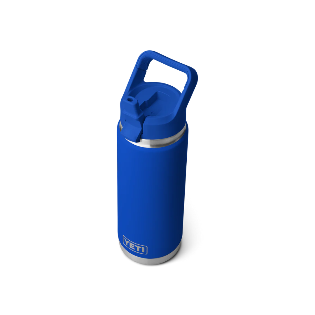 YETI Rambler 26 oz Water Bottle With Color-Matched Straw Cap - Royal Blue