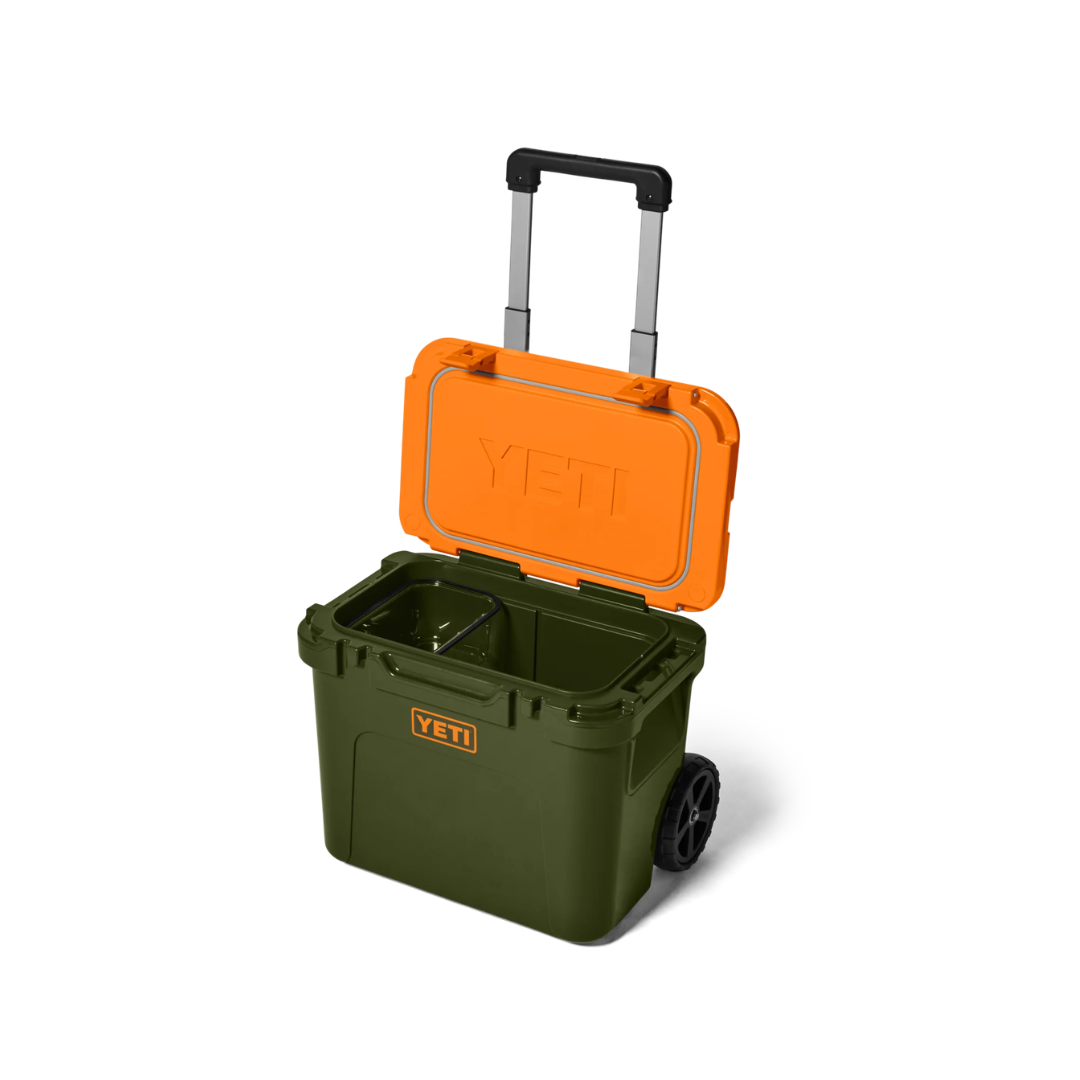 YETI Roadie 32 Wheeled Cooler - Olive/King Orange