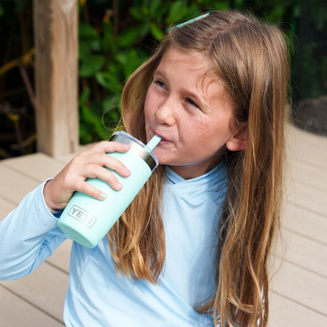 YETI Rambler Jr. 10 oz Tumbler with Silicone Straw Lid - Navy