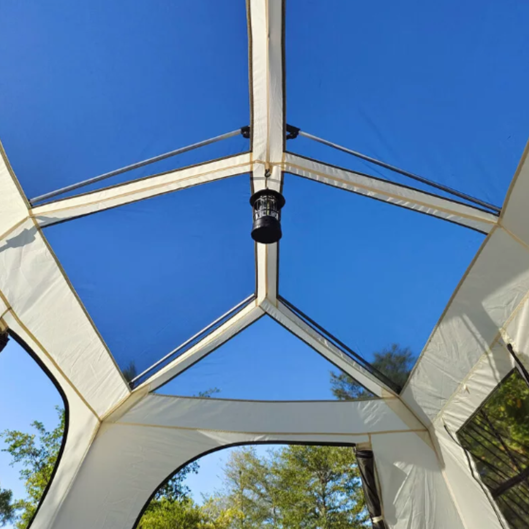 Stoic Villa 13 Black-Coated Automatic 6-8 person Tent - Black