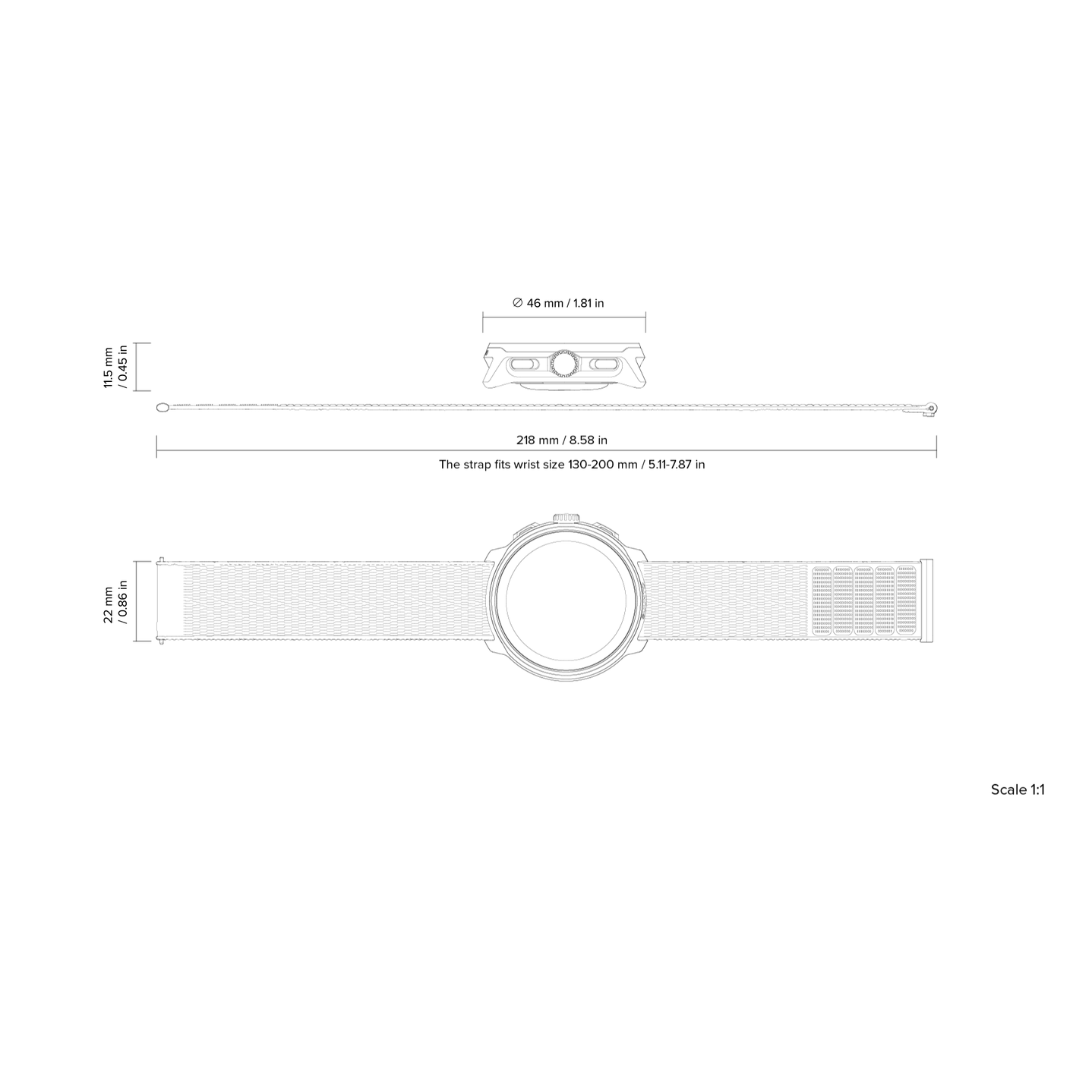 SUUNTO Run - Frost Gray with Silicone Strap