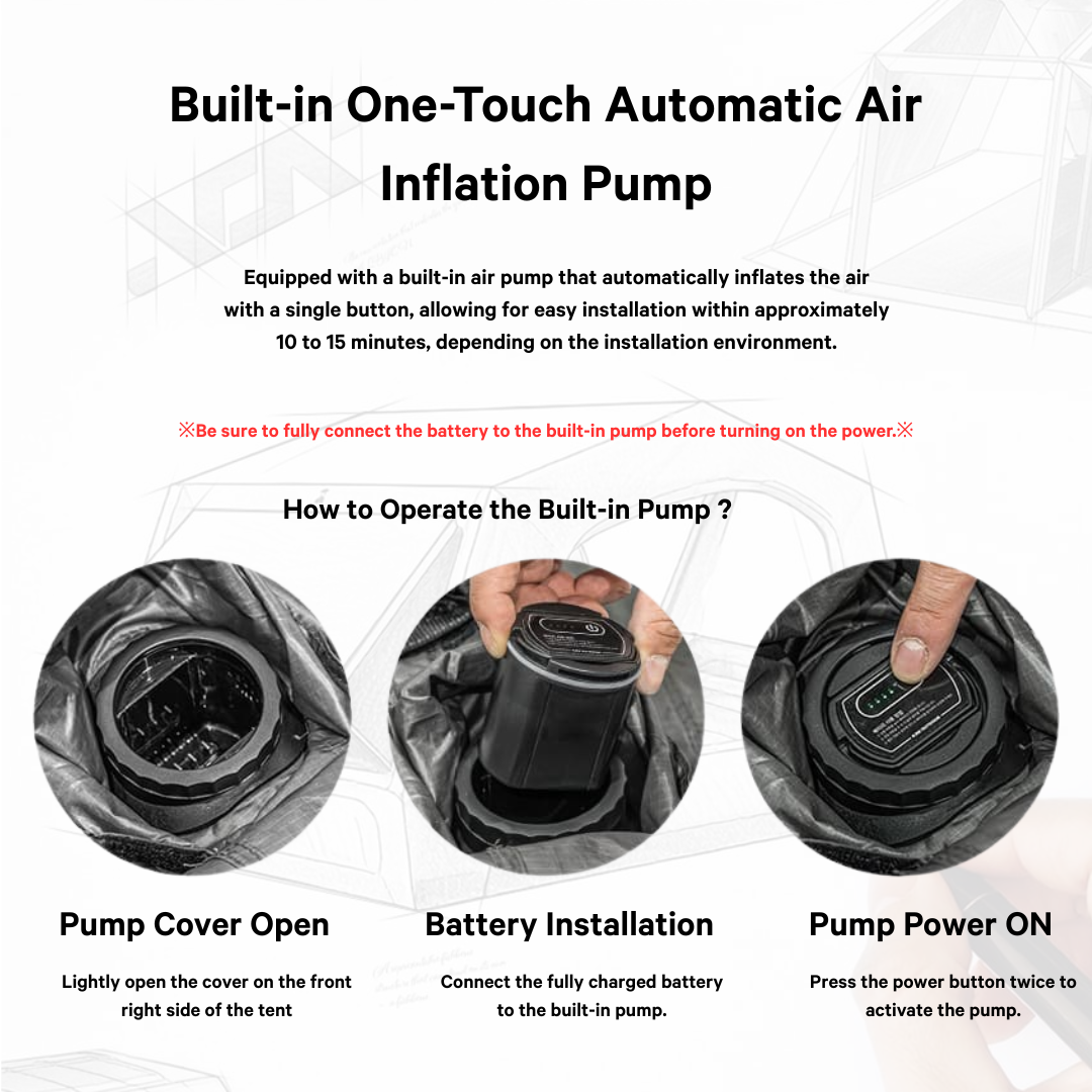 KZM T-250 Air Shelter 4-5 Persons Tent