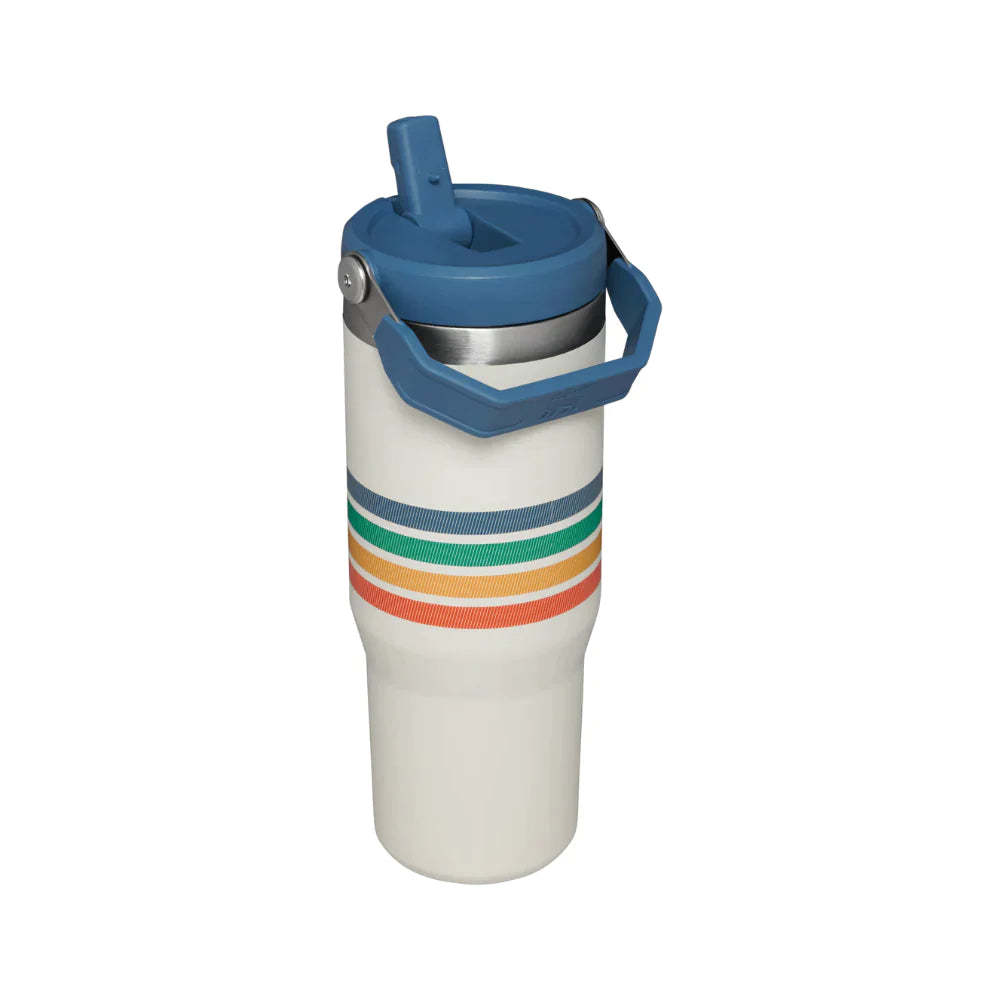 Stanley Adventure Varsity Iceflow™ Flip Straw 30oz Tumbler - Cream Stripe-Goritta Works Sdn. Bhd. 202501017603 (1619017-X)
