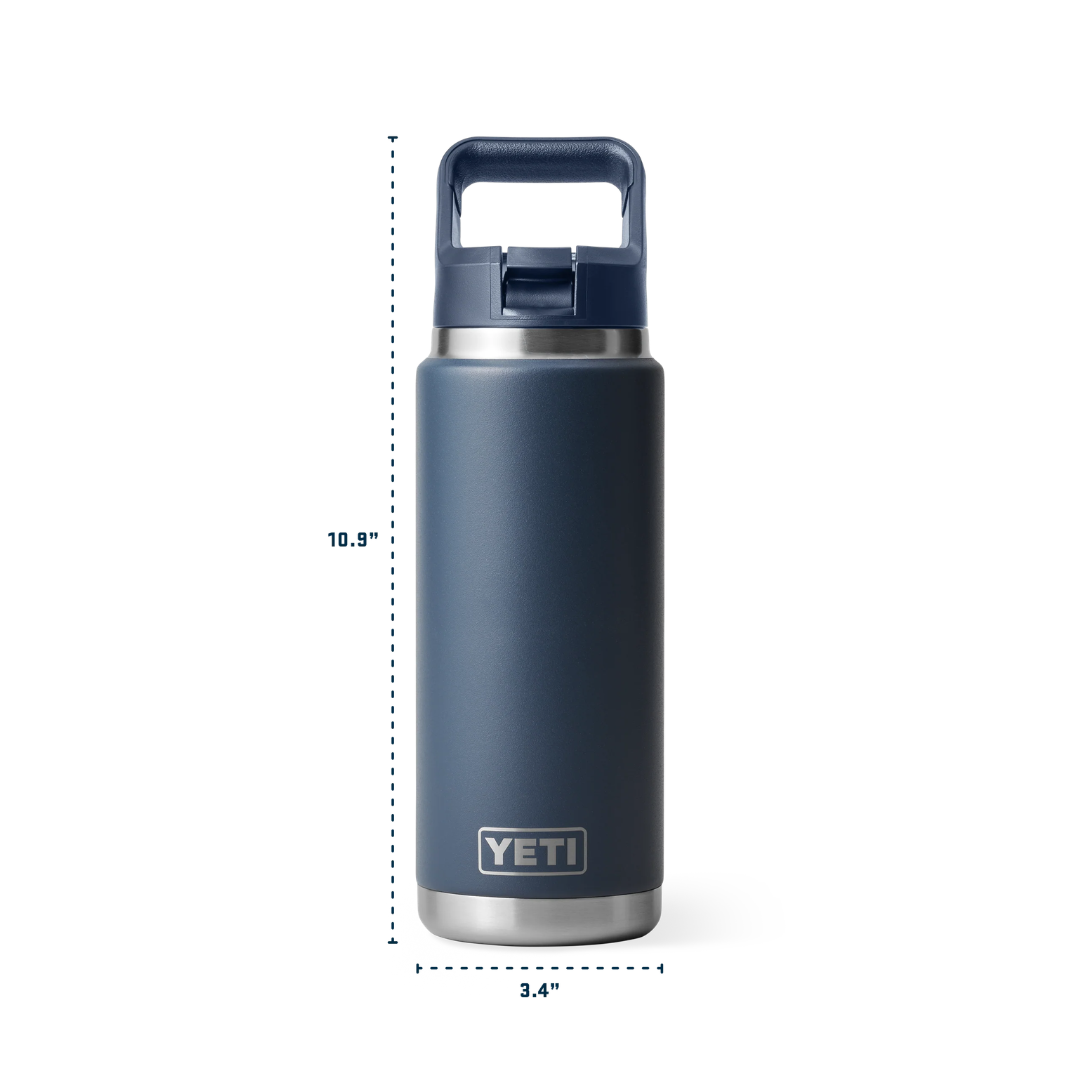 YETI Rambler 26 oz Water Bottle With Color-Matched Straw Cap - Ridgeline