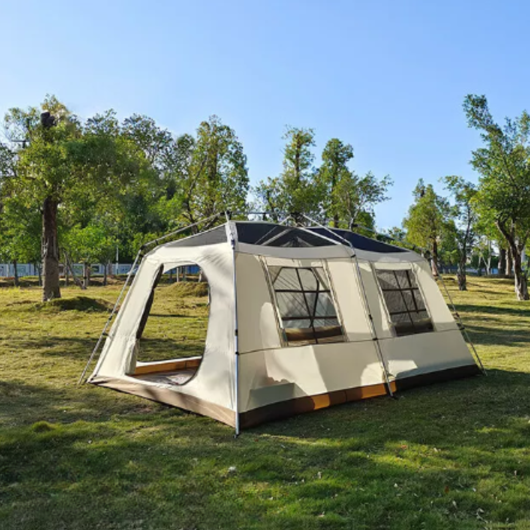 Stoic Villa 13 Black-Coated Automatic 6-8 person Tent - Black