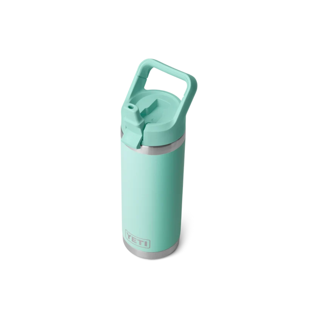 YETI Rambler 18 oz Water Bottle with Color-Matched Straw Cap- Seafoam