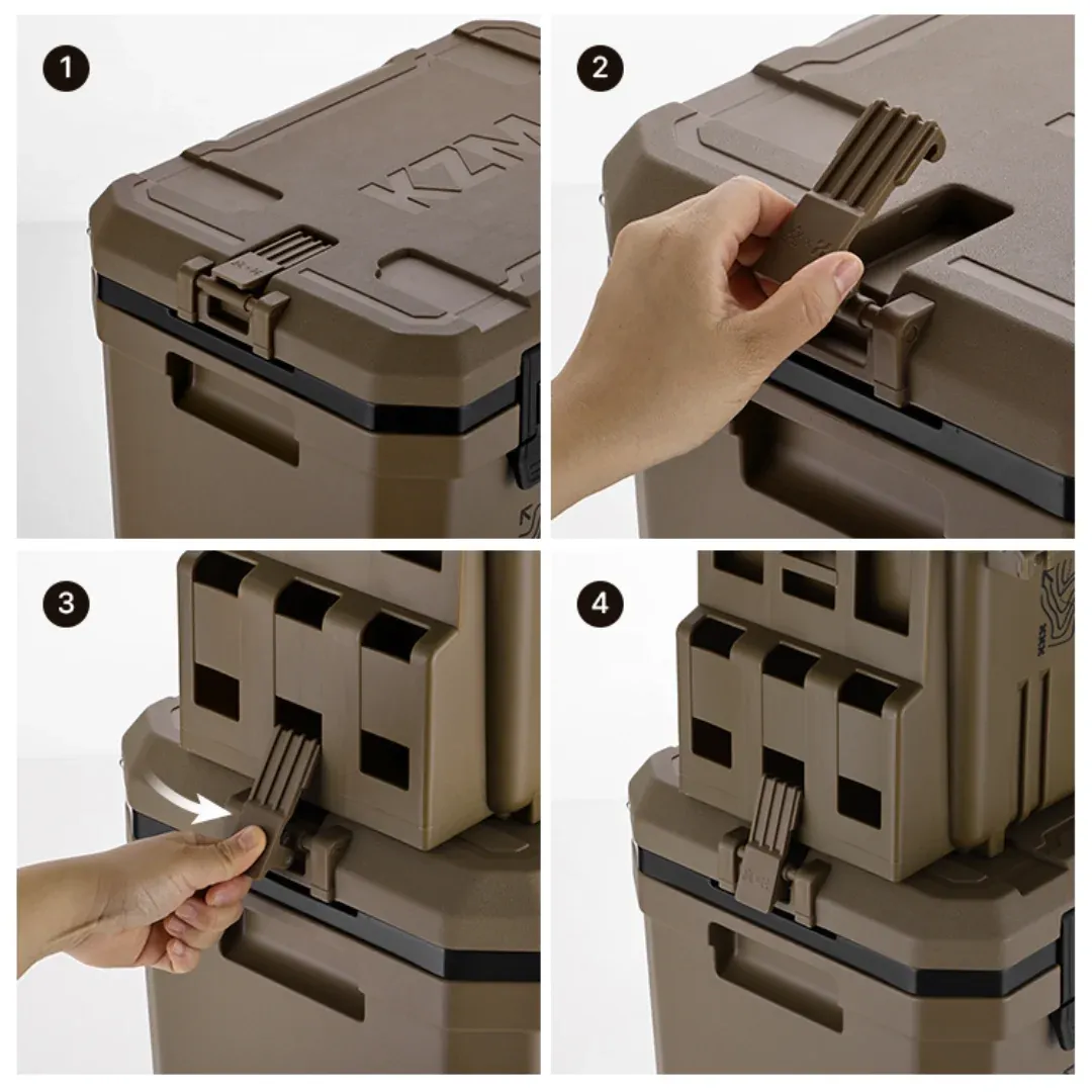 KZM Stack Hard Case Storage Box 7000 - Black