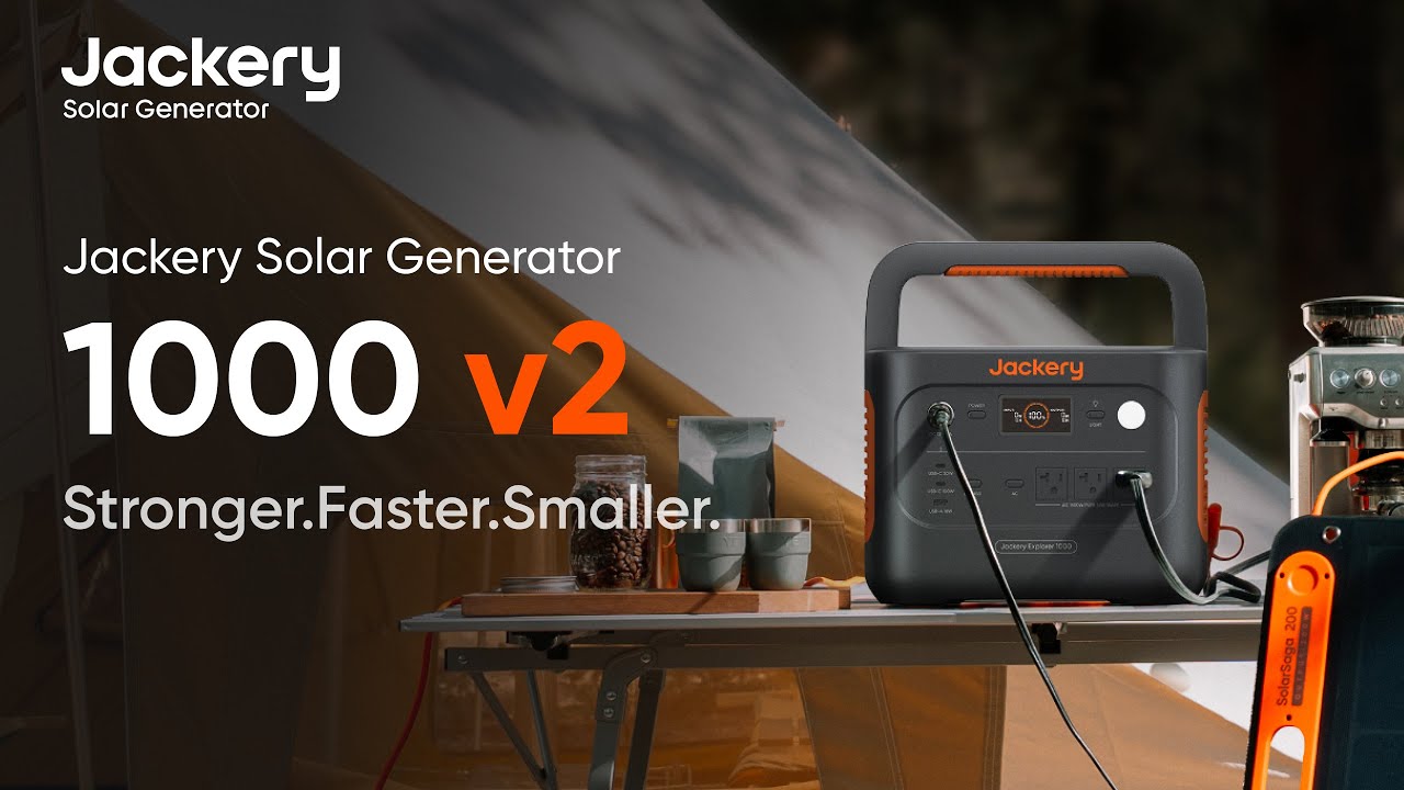 Jackery Explorer 1000 v2 Portable Power Station - 1070Wh, AC 1500W