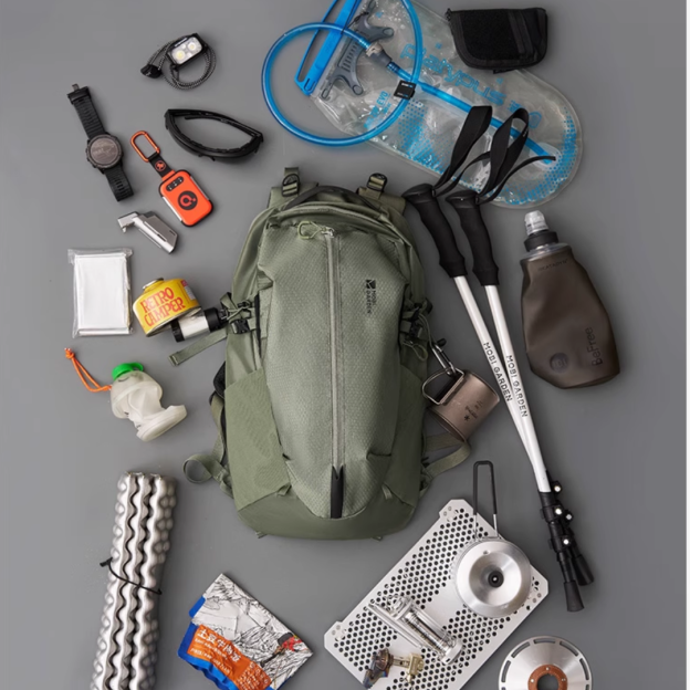 Mobi Garden Cordura 2D Hiking Backpack 18L - Black