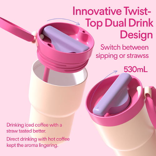 [Copy]Chako Lab Rotation Cup 530ml - Yellow Purple