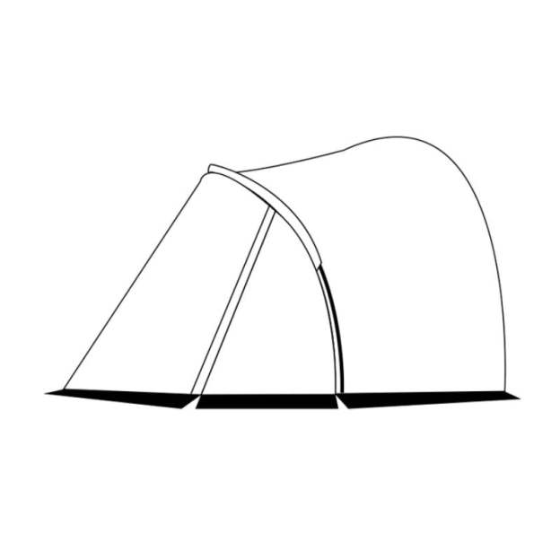 Mobi Garden Commander 185 3- 4 person - Black