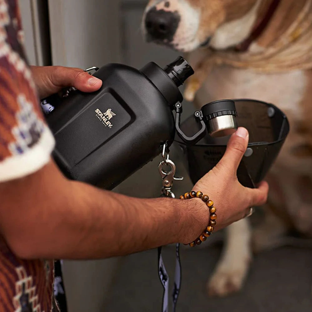 Stanley Classic Steel Canteen 1.1QT - Matte Black-Goritta Works Sdn. Bhd. 202501017603 (1619017-X)